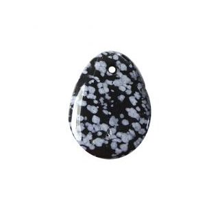 Obsidiana Nevada Rodado Plano Agujero